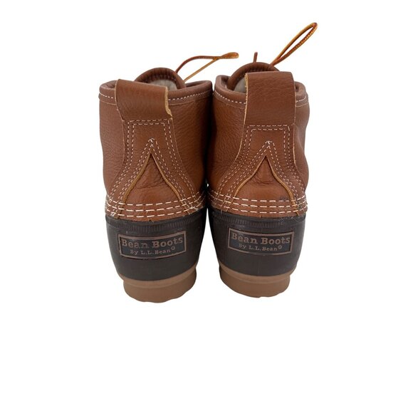 L.L. Bean Womens 10M‎ Bean Boots Made In USA Brown & Black Duck Style - Picture 5 of 9